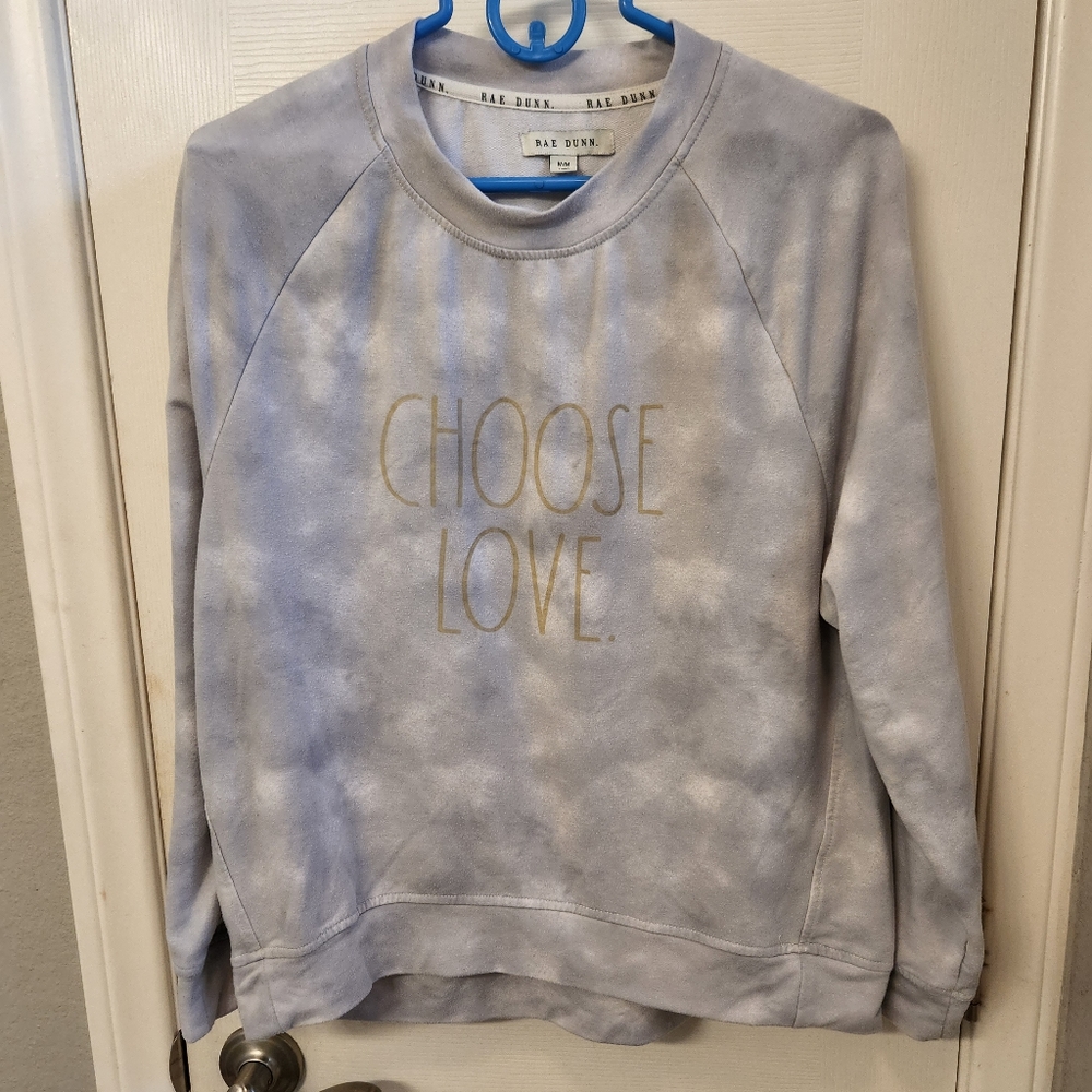 Rae Dunn choose love sweatshirt size M